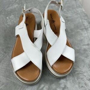 Michele Lopriore EUR 38/US 7.5 see measu Sandal LANZAROTE PLATFORM SANDAL White